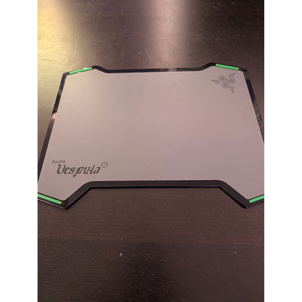 Razer Vespula Mouse Pad Gamer OS Black Grey Excellent Dual Sided Rare Pro Gear